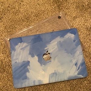 (NEW) Blue Oil Painting Case for Old MacBook Pro 15” Retina (-2015)